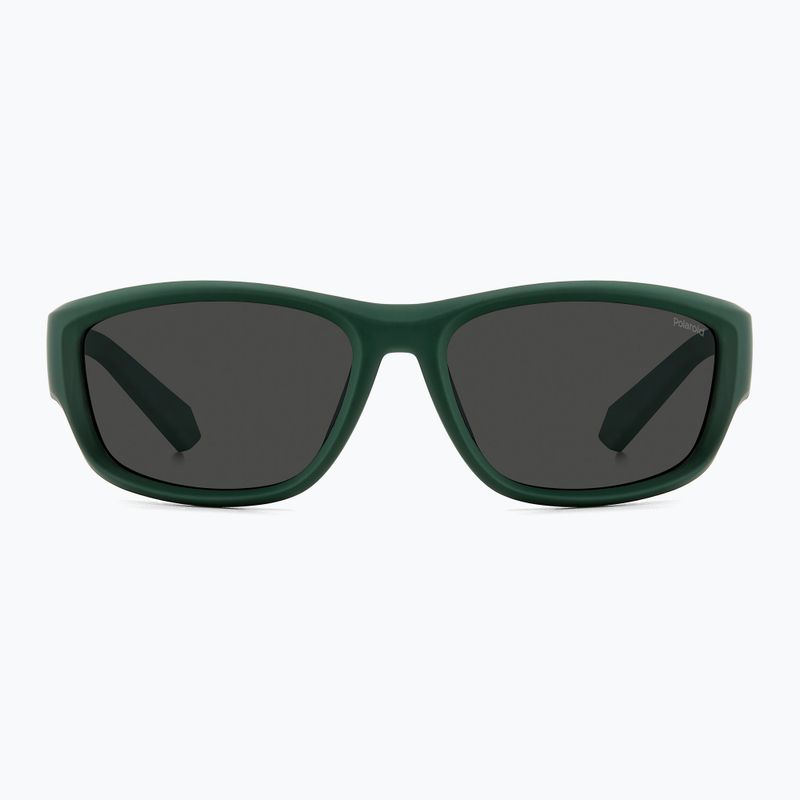 Okulary przeciwsłoneczne męskie Polaroid PLD 2166/S matte green/grey polarized 3
