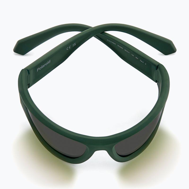 Okulary przeciwsłoneczne męskie Polaroid PLD 2166/S matte green/grey polarized 8