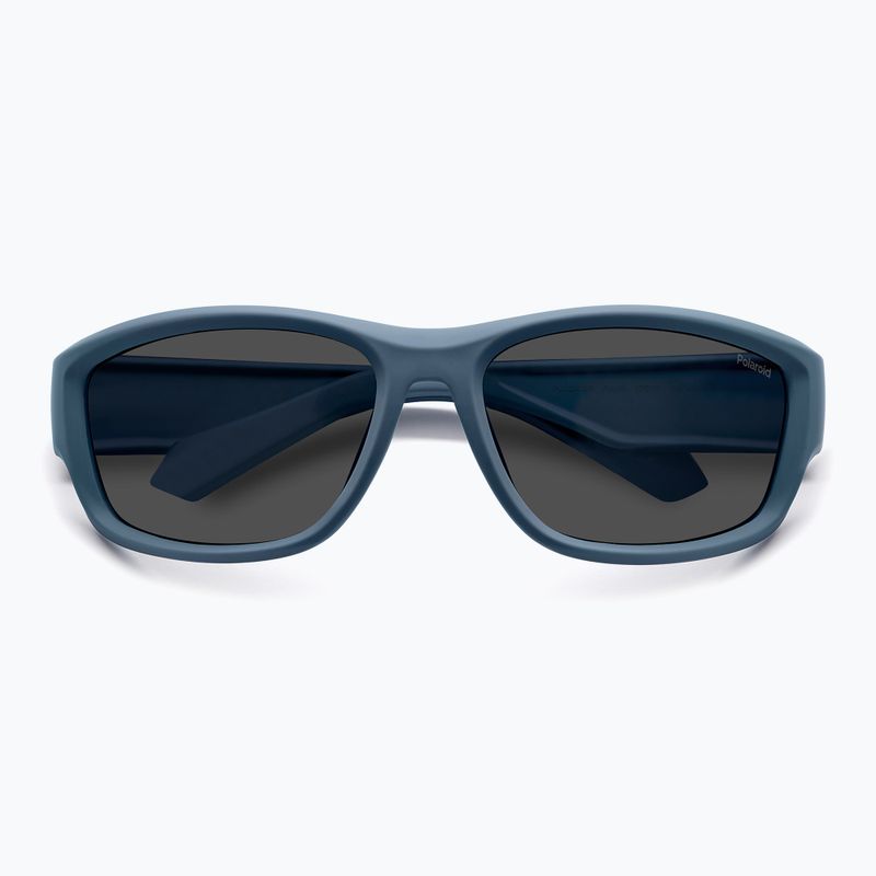 Okulary przeciwsłoneczne męskie Polaroid PLD 2166/S matte blue/grey polarized 4