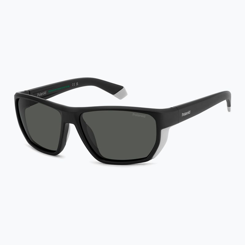 Okulary przeciwsłoneczne męskie Polaroid PLD 7057/S matte black/grey polarized 2