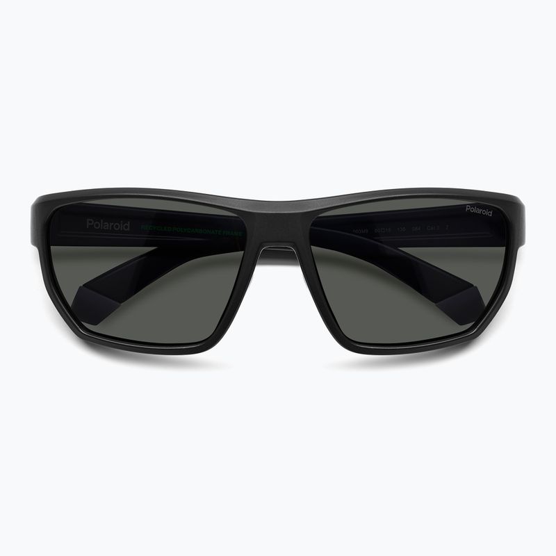 Okulary przeciwsłoneczne męskie Polaroid PLD 7057/S matte black/grey polarized 4