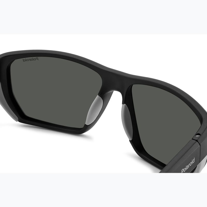 Okulary przeciwsłoneczne męskie Polaroid PLD 7057/S matte black/grey polarized 7