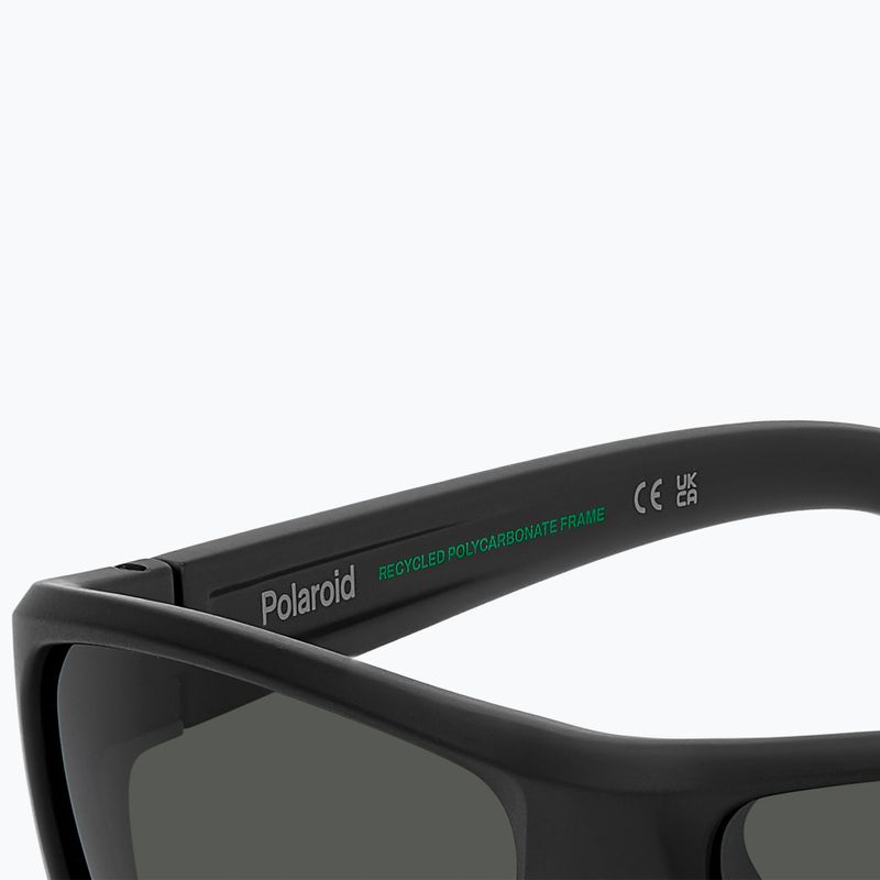 Okulary przeciwsłoneczne męskie Polaroid PLD 7057/S matte black/grey polarized 8