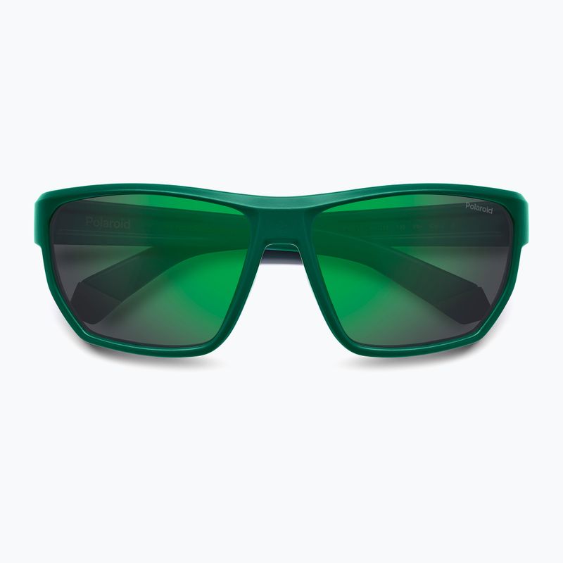 Okulary przeciwsłoneczne męskie Polaroid PLD 7057/S matte teal/greygreen mirror polarized 4