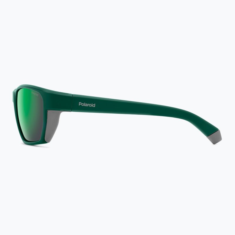 Okulary przeciwsłoneczne męskie Polaroid PLD 7057/S matte teal/greygreen mirror polarized 6