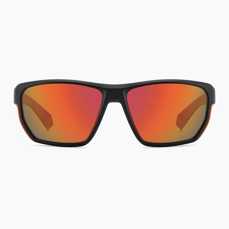 Okulary przeciwsłoneczne męskie Polaroid PLD 7057/S matte black orange/red multilayer polarized 3
