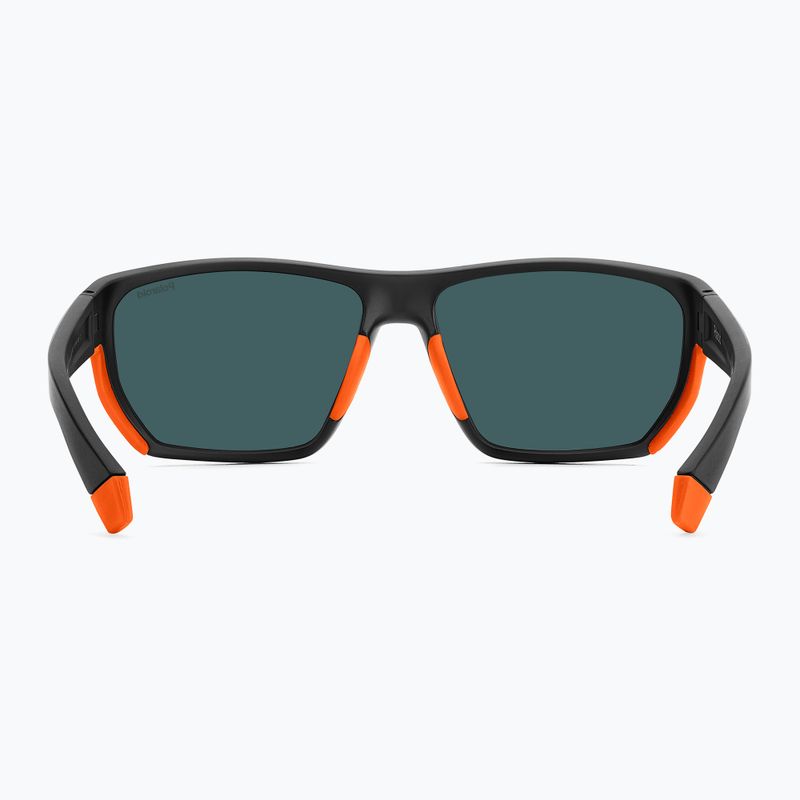 Okulary przeciwsłoneczne męskie Polaroid PLD 7057/S matte black orange/red multilayer polarized 5