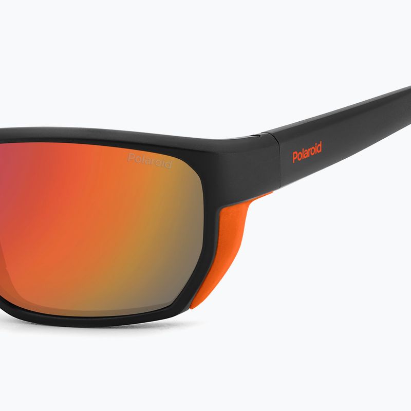 Okulary przeciwsłoneczne męskie Polaroid PLD 7057/S matte black orange/red multilayer polarized 7