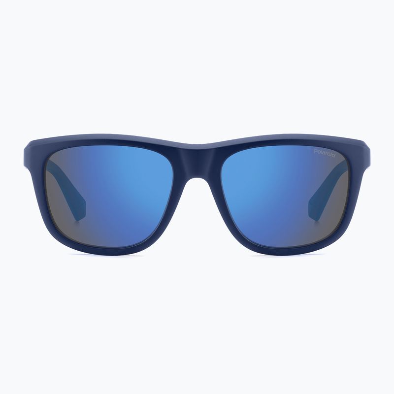Okulary przeciwsłoneczne Polaroid PLD 2163/S matte blue/blue mirror polarized 3