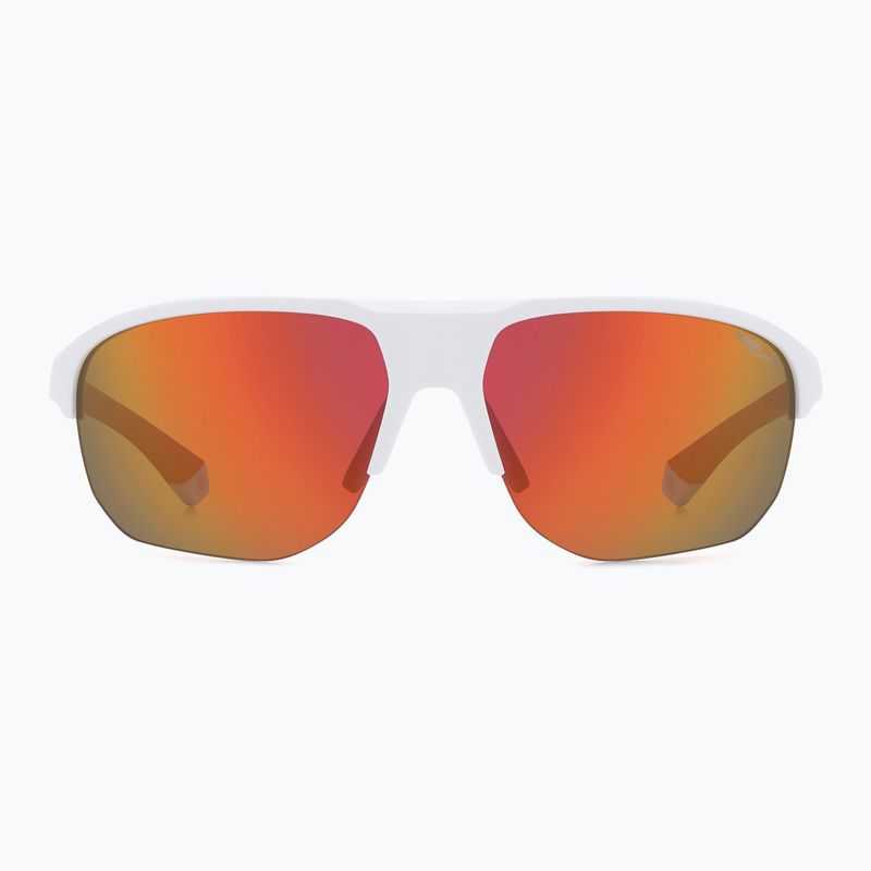 Okulary przeciwsłoneczne męskie Polaroid PLD 7059/S matte white/red multilayer polarized hc 3