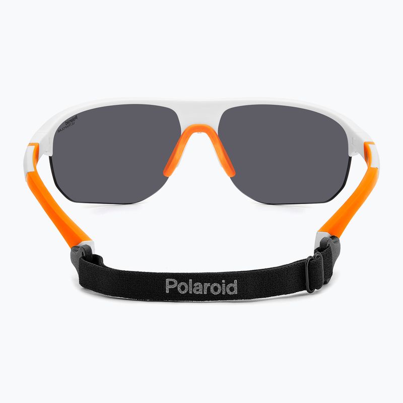 Okulary przeciwsłoneczne męskie Polaroid PLD 7059/S matte white/red multilayer polarized hc 5
