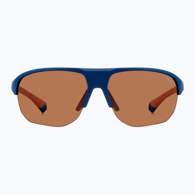 Okulary przeciwsłoneczne męskie Polaroid PLD 7059/S matte blue orange/brown polarized high contrast 2