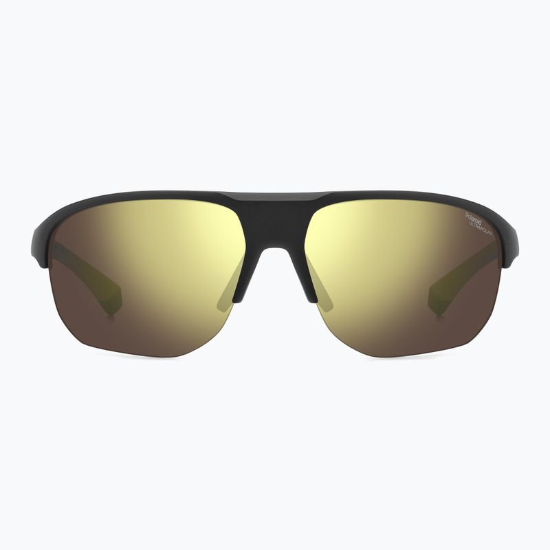 Okulary przeciwsłoneczne męskie Polaroid PLD 7059/S matte black yellow/gold polarized high contrast 2
