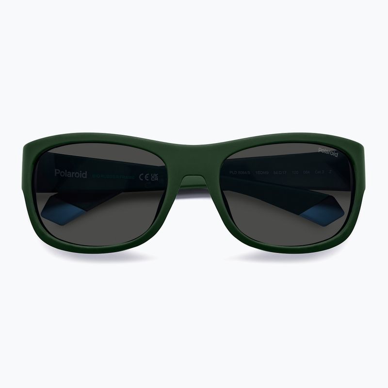 Okulary przeciwsłoneczne dziecięce Polaroid PLD 8064/S green/grey polarized 4
