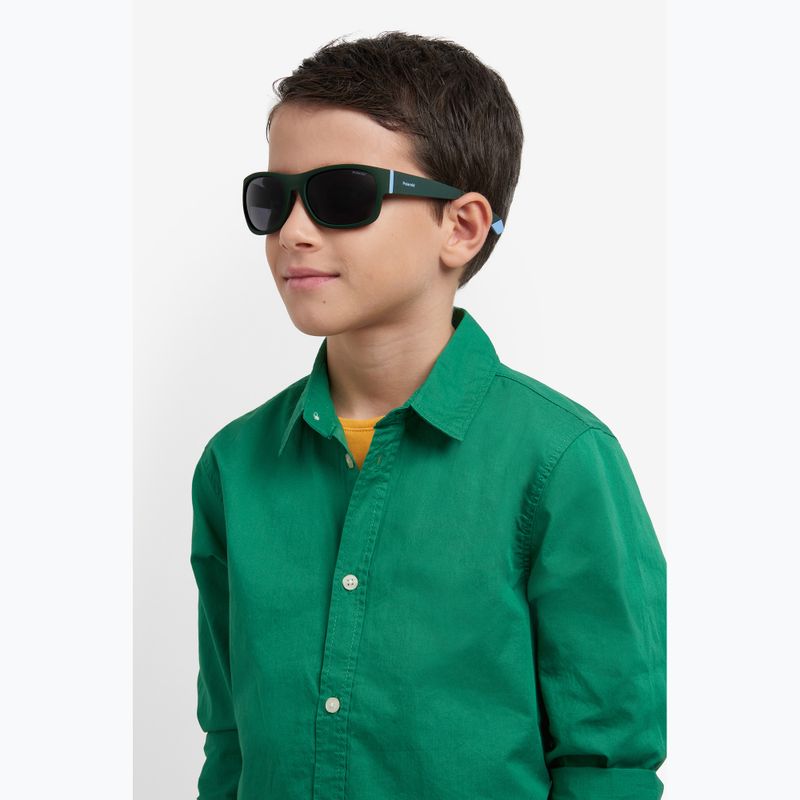 Okulary przeciwsłoneczne dziecięce Polaroid PLD 8064/S green/grey polarized 8