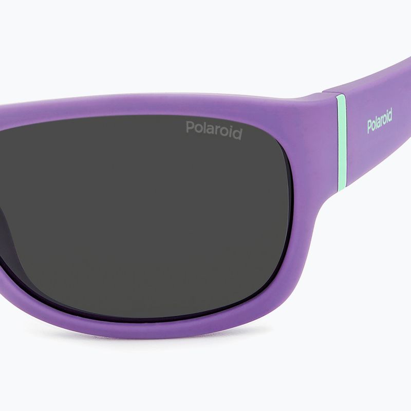 Okulary przeciwsłoneczne dziecięce Polaroid PLD 8064/S violet/grey polarized 5