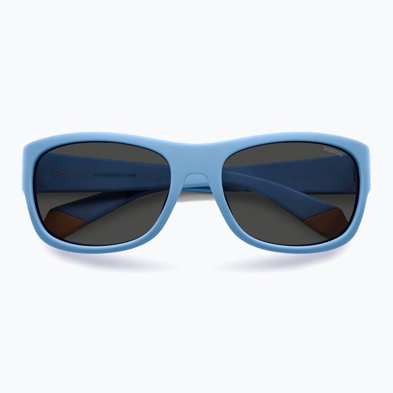 Okulary przeciwsłoneczne dziecięce Polaroid PLD 8064/S azure/grey polarized 4