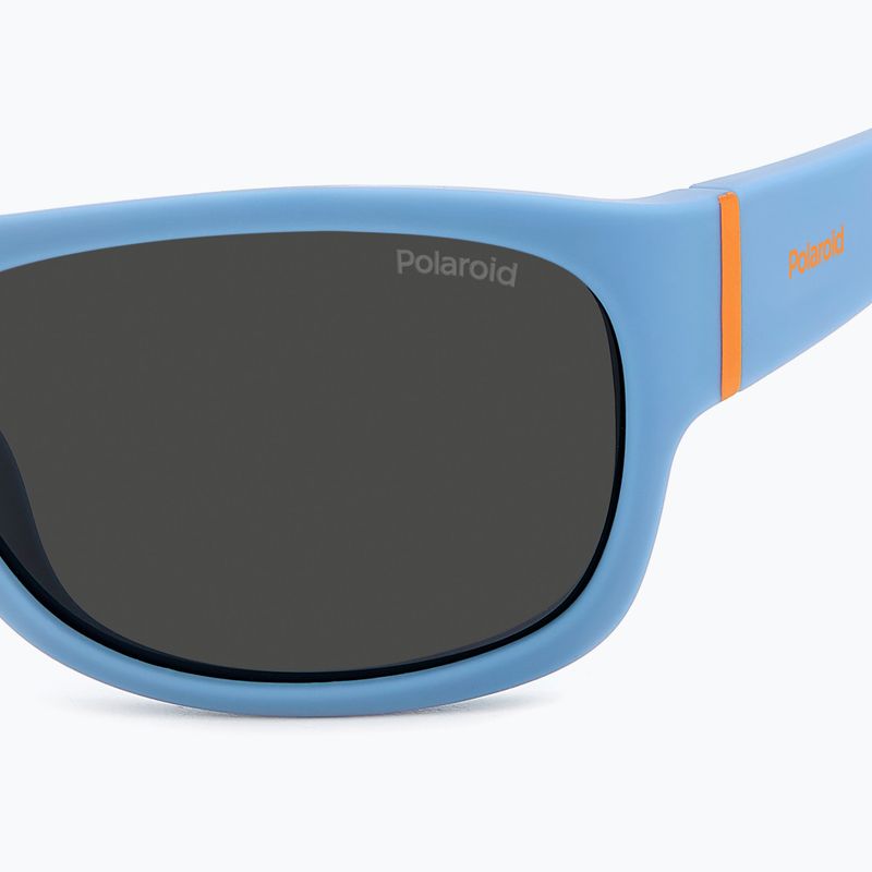 Okulary przeciwsłoneczne dziecięce Polaroid PLD 8064/S azure/grey polarized 5