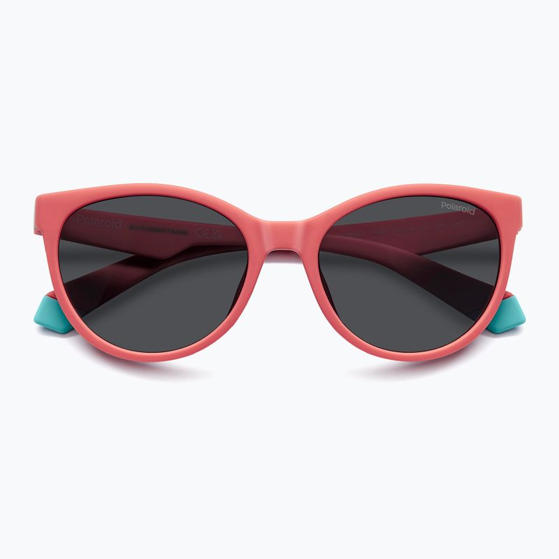 Okulary przeciwsłoneczne dziecięce Polaroid PLD 8065/S coral/grey polarized 4