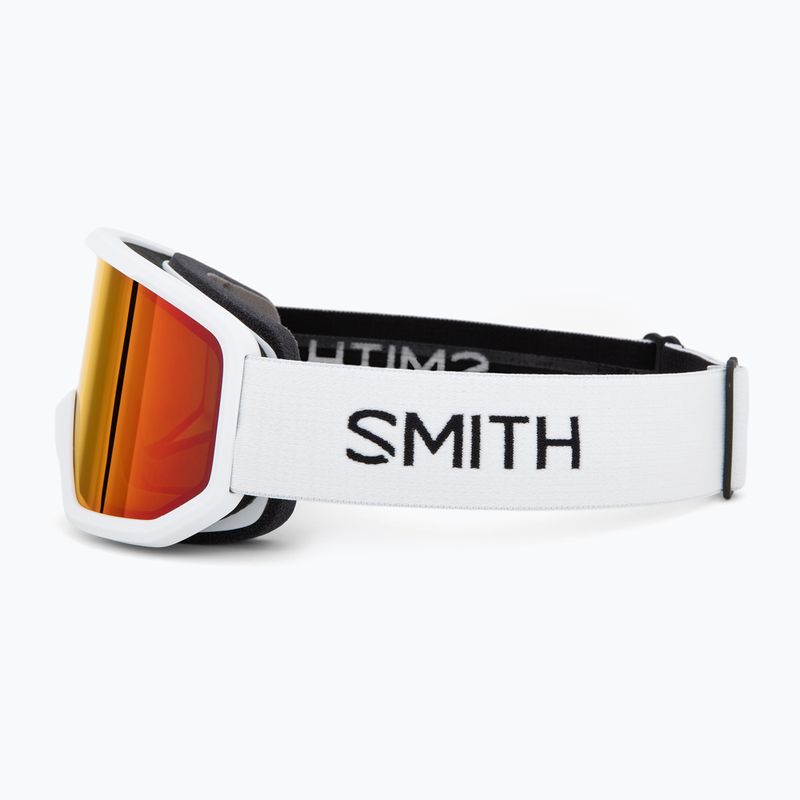 Gogle narciarskie Smith Transfer white/red sol-x mirror 4