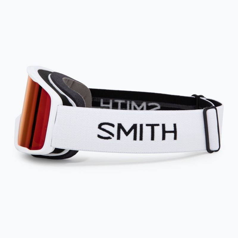 Gogle narciarskie Smith Tribute white/red sol-x mirror 4