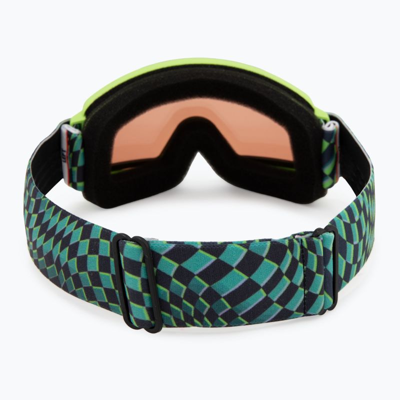Gogle narciarskie dziecięce Smith Rascal Jr electric lime left turn/rc36 3