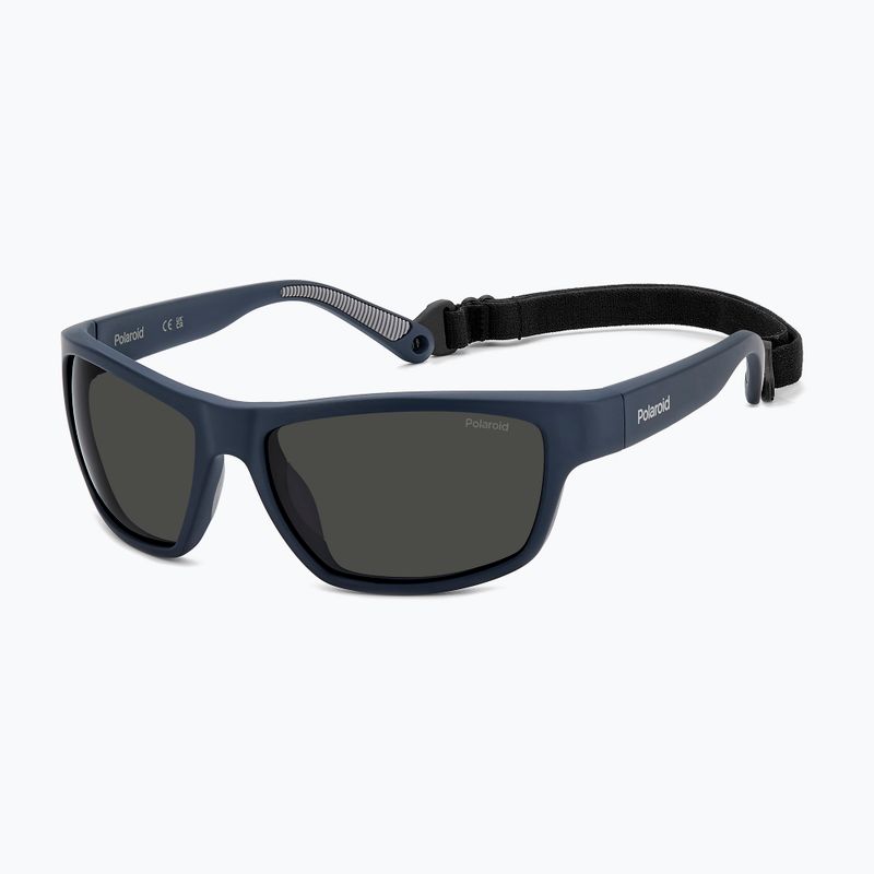 Okulary przeciwsłoneczne Polaroid PLD 7037/S matte blue/grey polarized 3