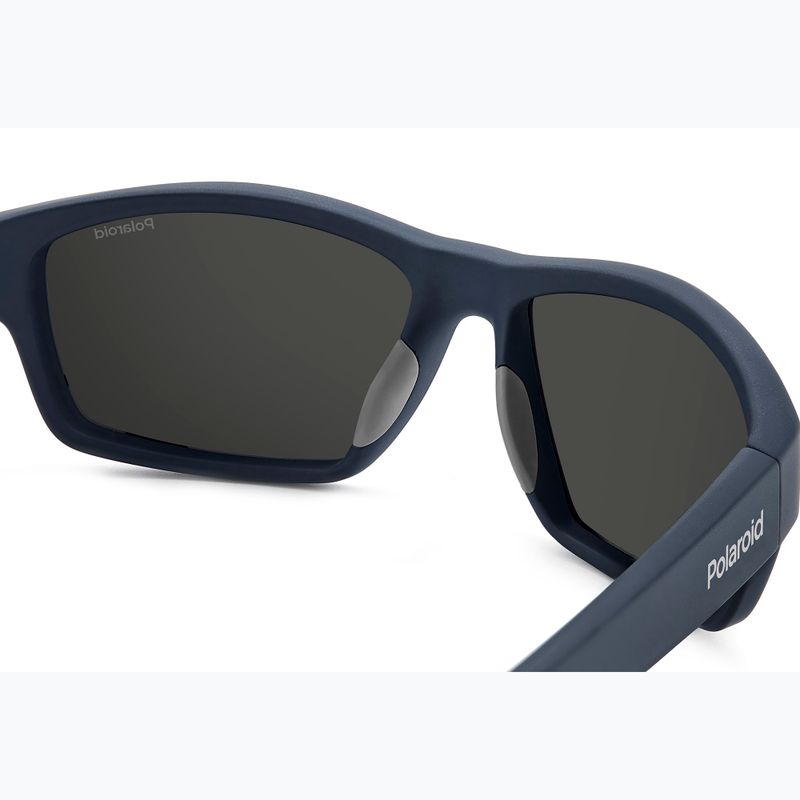 Okulary przeciwsłoneczne Polaroid PLD 7037/S matte blue/grey polarized 8