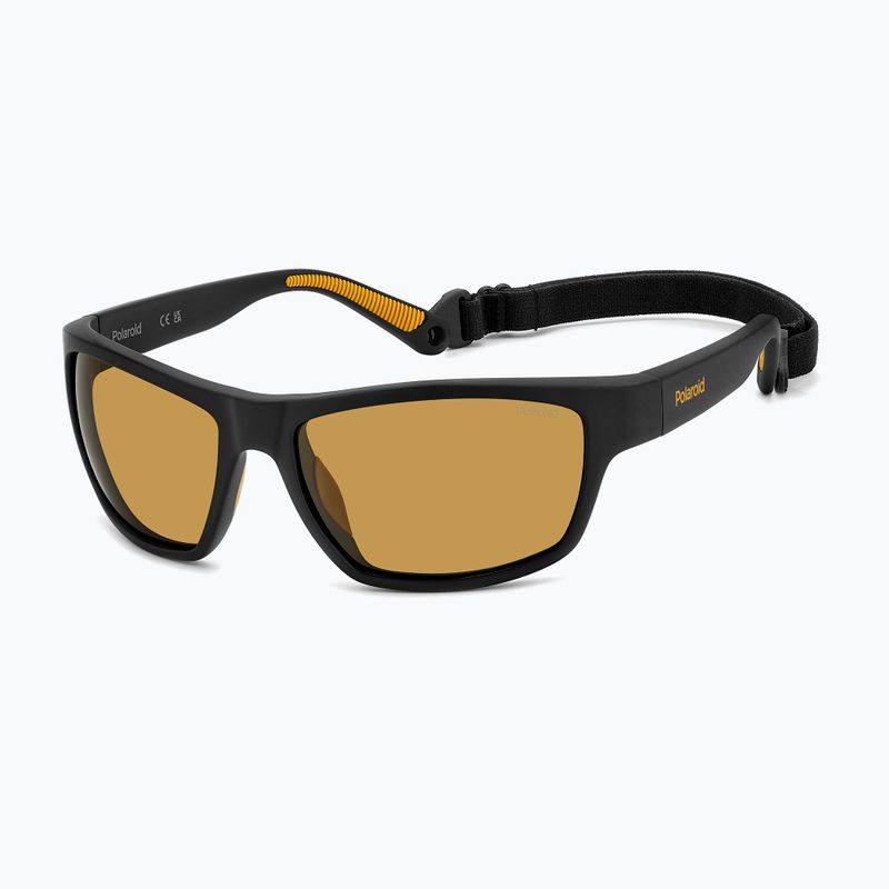 Okulary przeciwsłoneczne Polaroid PLD 7037/S matte black yellow/yellow polarized 2
