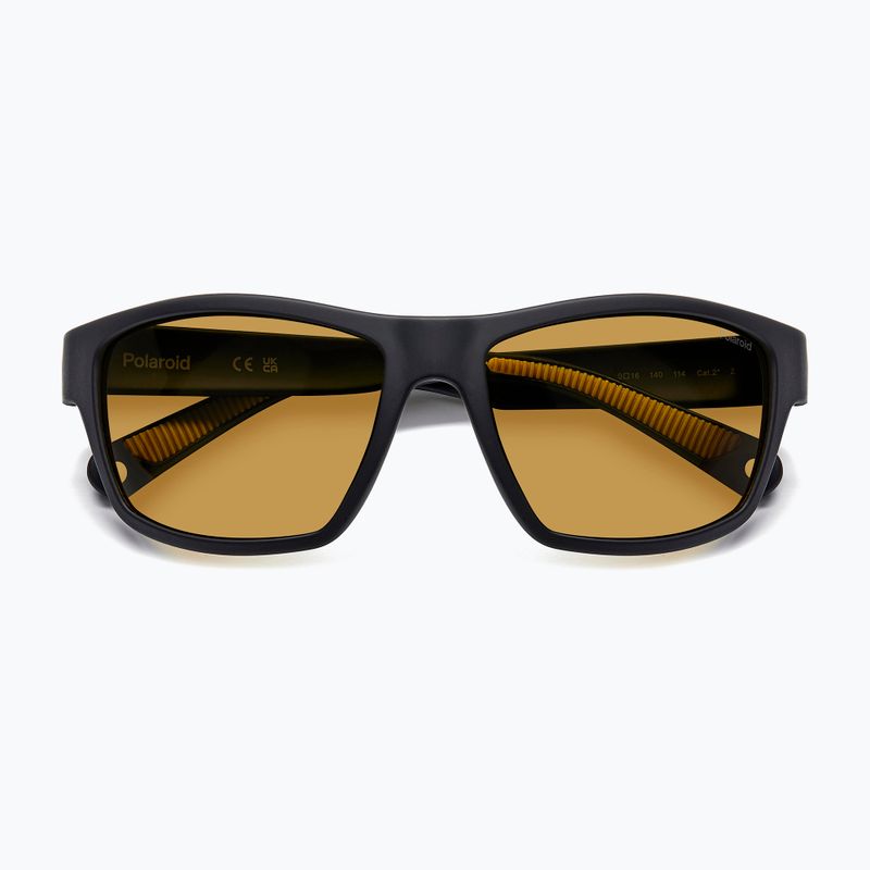 Okulary przeciwsłoneczne Polaroid PLD 7037/S matte black yellow/yellow polarized 4
