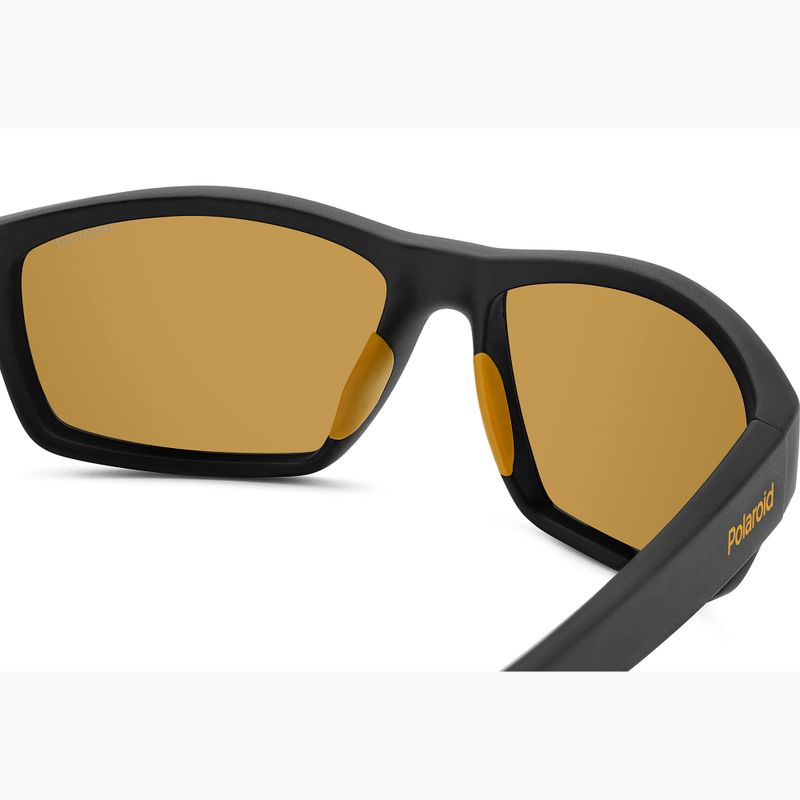 Okulary przeciwsłoneczne Polaroid PLD 7037/S matte black yellow/yellow polarized 6
