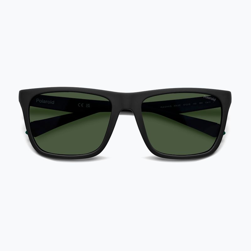 Okulary przeciwsłoneczne Polaroid PLD 2141/S matte black green/green polarized 4