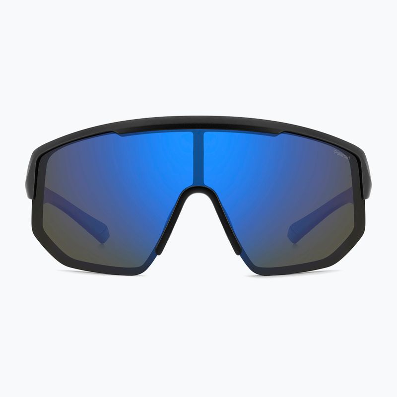 Okulary przeciwsłoneczne Polaroid PLD 7047/S matte black blue/blue mirror polarized 3