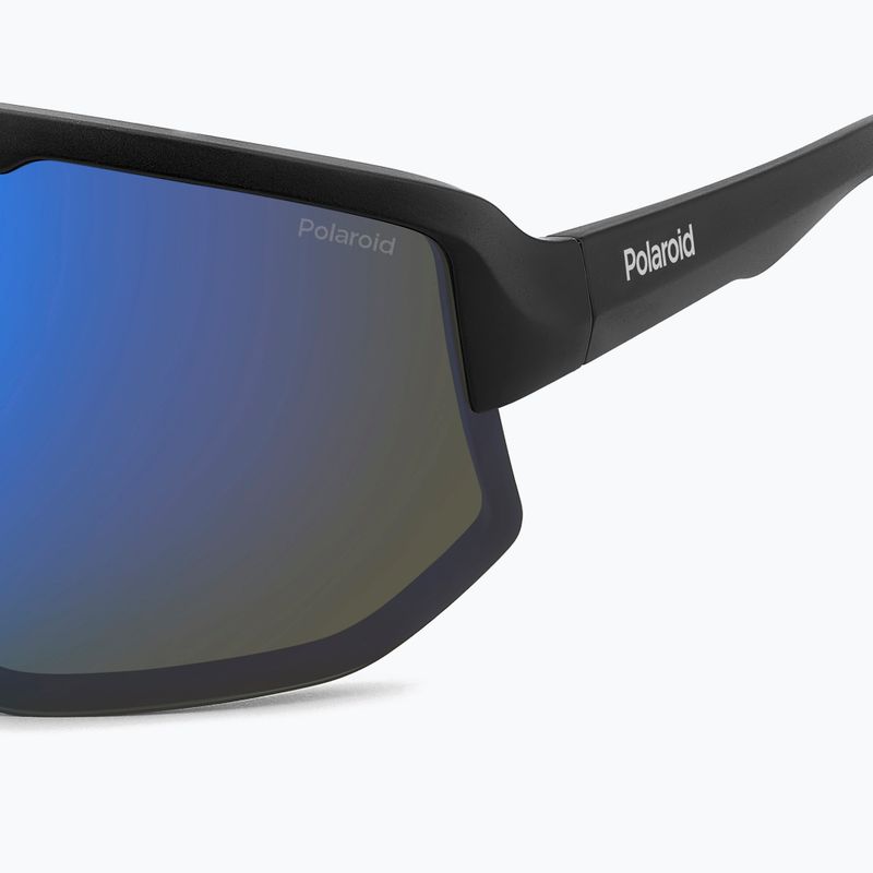 Okulary przeciwsłoneczne Polaroid PLD 7047/S matte black blue/blue mirror polarized 8