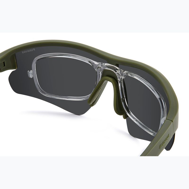 Okulary przeciwsłoneczne Polaroid PLD 7061/CI/S matte green/grey polarized 9
