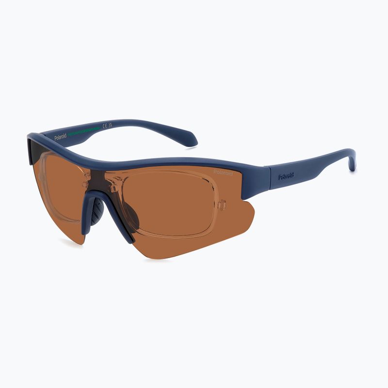 Okulary przeciwsłoneczne Polaroid PLD 7061/CI/S matte blue/copper polarized 6