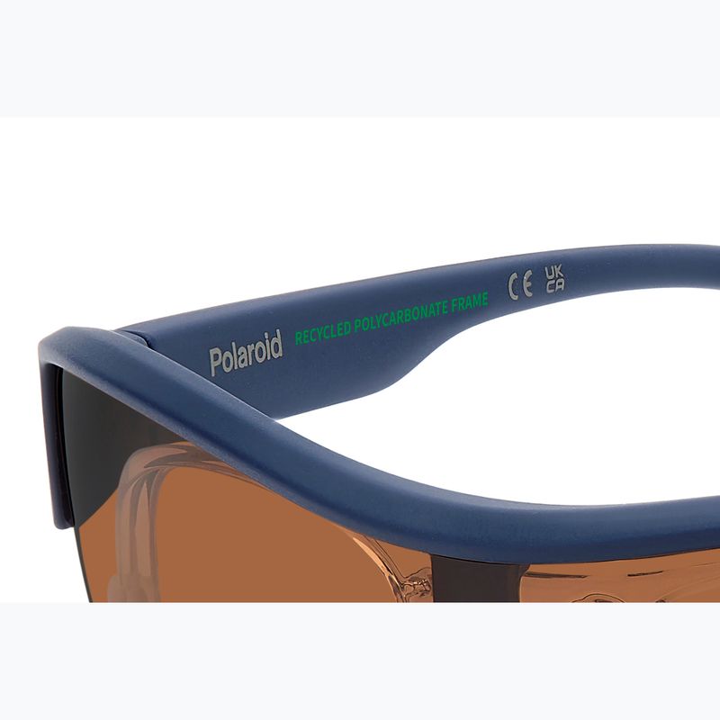 Okulary przeciwsłoneczne Polaroid PLD 7061/CI/S matte blue/copper polarized 10