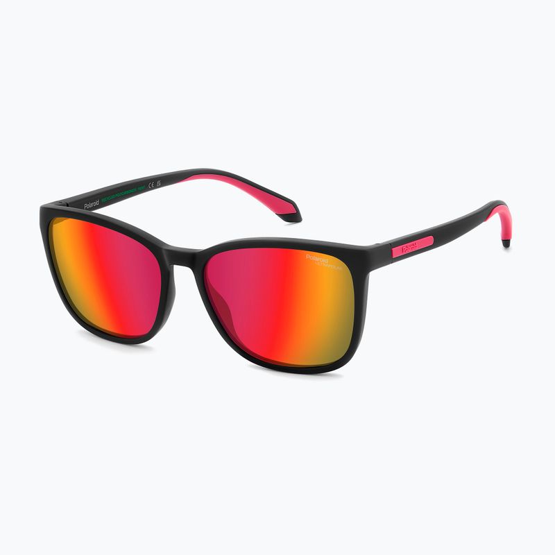 Okulary przeciwsłoneczne Polaroid PLD 2169/S/X matte black red/red multilayer polarized high contrast 2