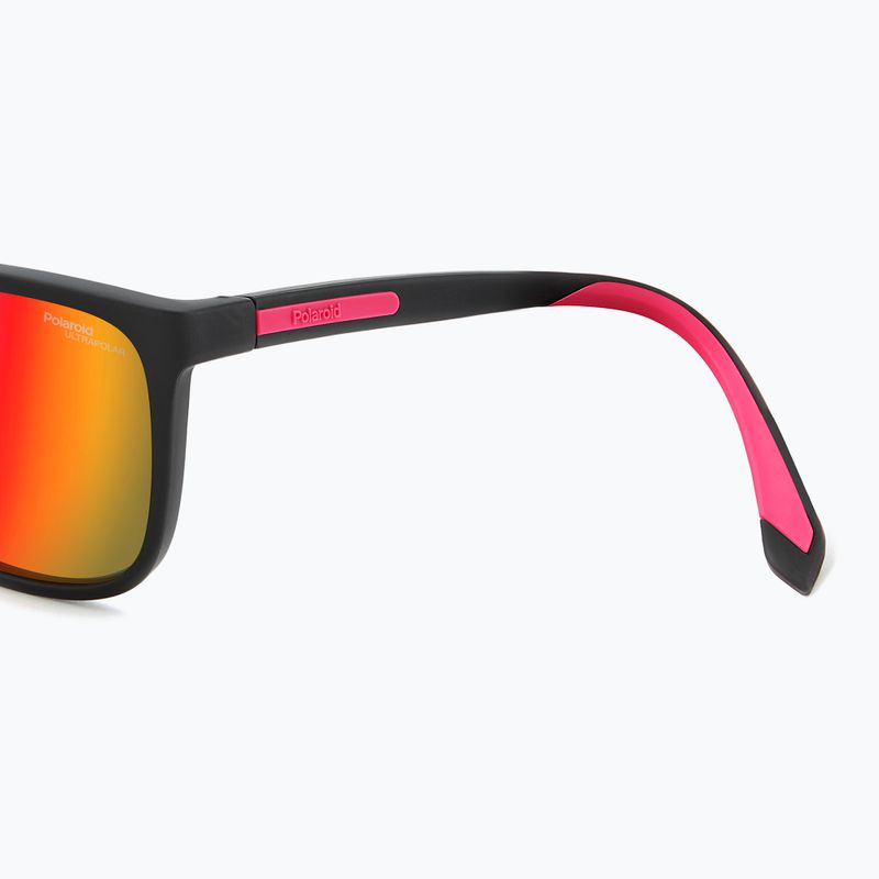 Okulary przeciwsłoneczne Polaroid PLD 2169/S/X matte black red/red multilayer polarized high contrast 7