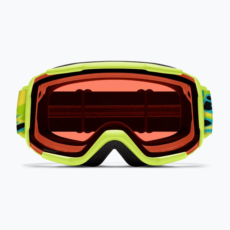 Gogle narciarskie dziecięce Smith Daredevil S3 electric lime slime/green solx mirror antifog 3