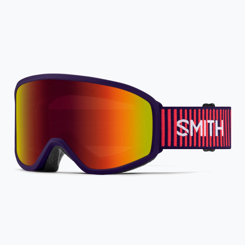 Gogle narciarskie dziecięce Smith Reason OTG S3 deep plum gradient/red solx mirror antifog