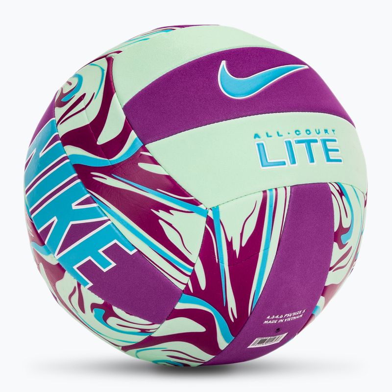 Piłka do siatkówki Nike All Court Lite Volleyball Deflated size 5 vivid purple/mint foam/baltic blue 2