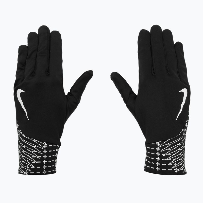 Rękawiczki do biegania męskie Nike Pacer Lightweight RG Reflective black/silver 2