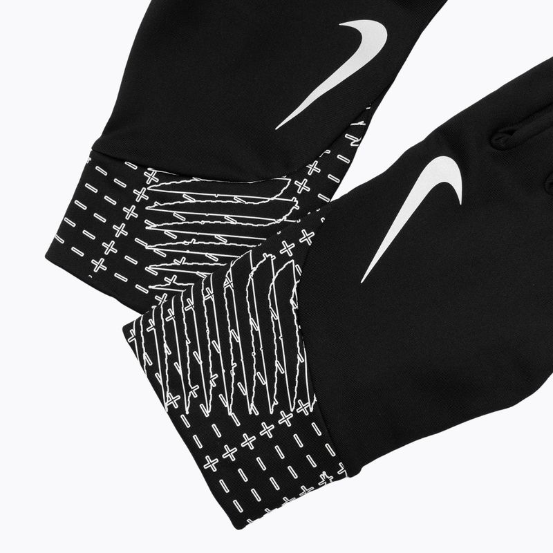 Rękawiczki do biegania męskie Nike Pacer Lightweight RG Reflective black/silver 5