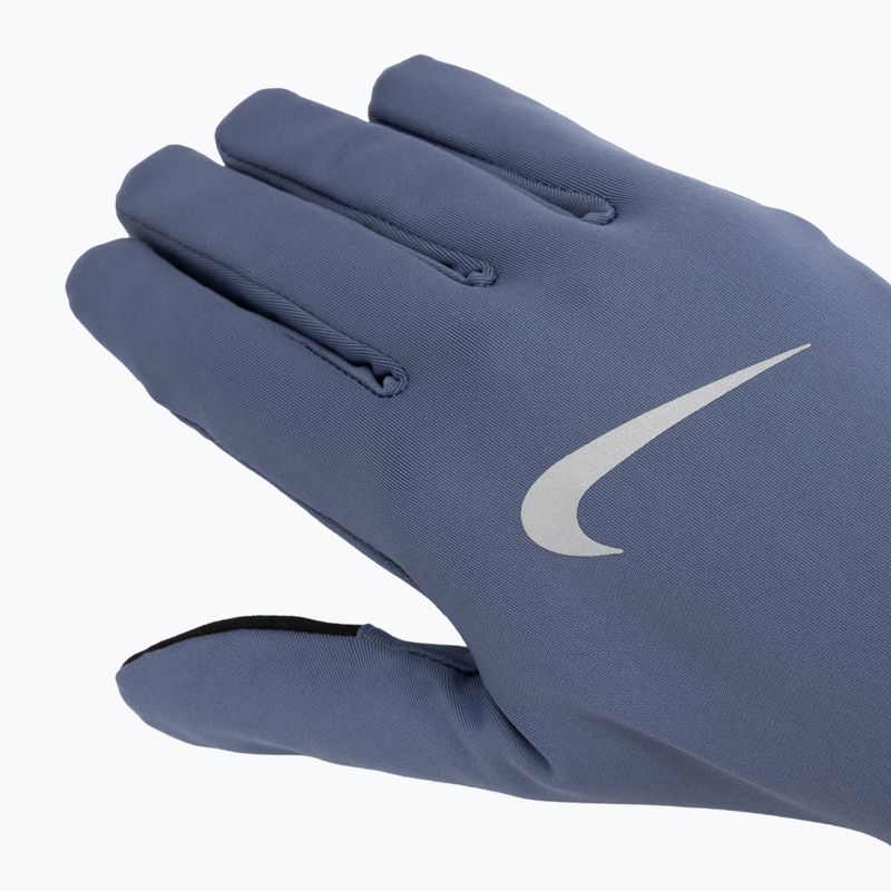 Rękawiczki do biegania męskie Nike Pacer Lightweight RG diffused blue/silver 5