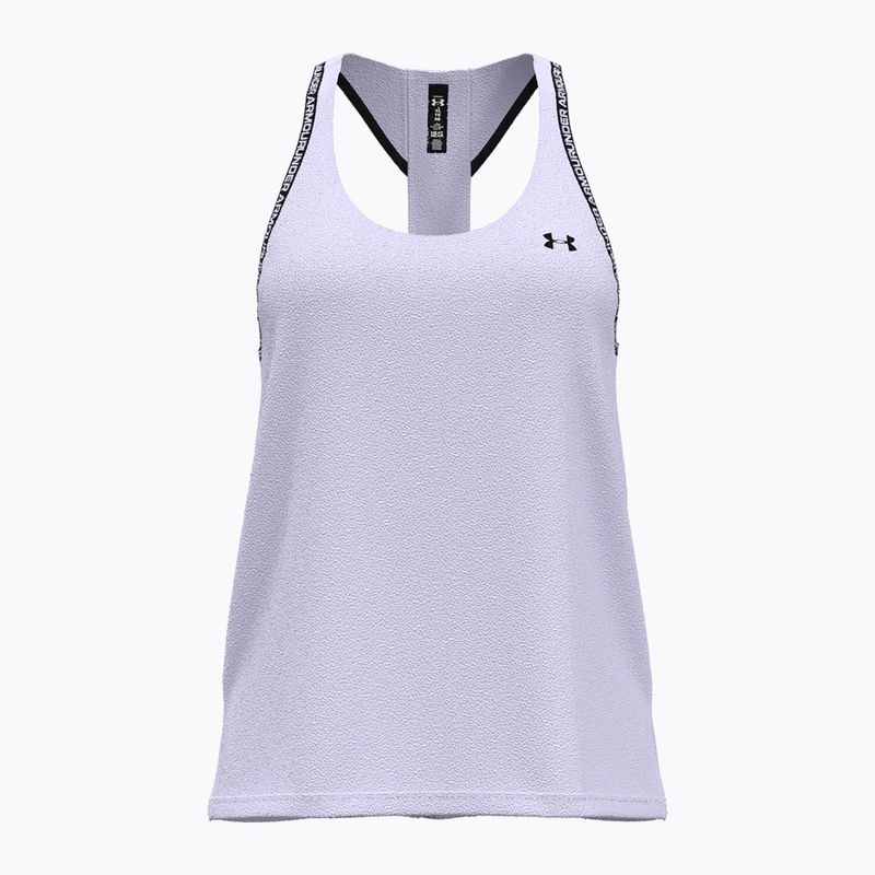 Tank top treningowy damski Under Armour Knockout Tank salt purple/white