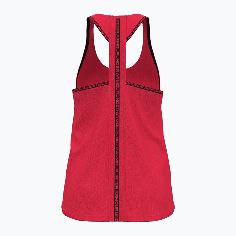 Tank top treningowy damski Under Armour Knockout Tank racer red/black 2