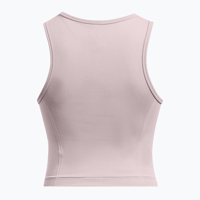 Tank top treningowy damski Under Armour Vanish Seamless tetra gray/white 2