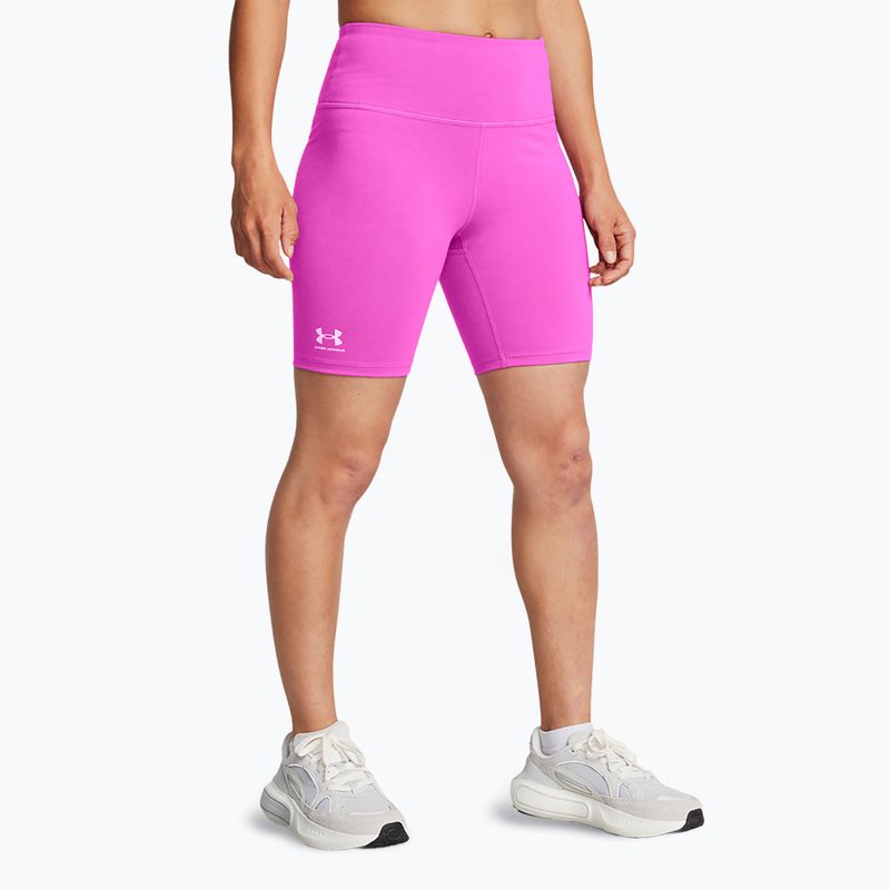 Spodenki treningowe damskie Under Armour Rival 7in Short vivid magenta/white