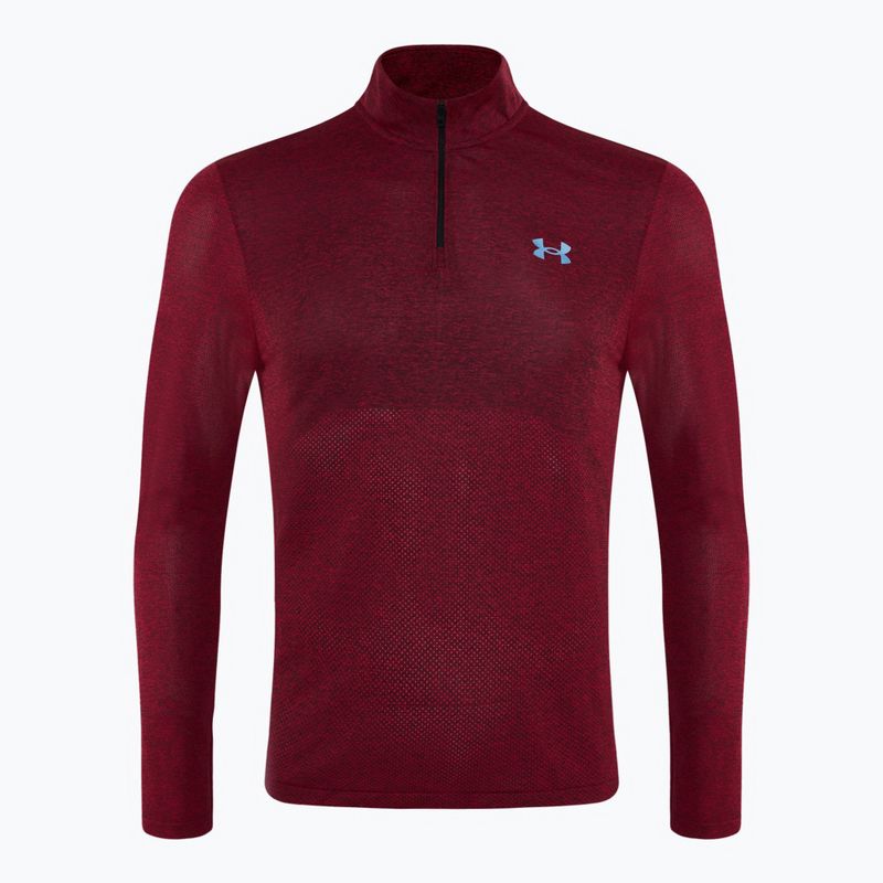 Bluza do biegania męska Under Armour Seamless Stride 1/4 Zip racer red/reflective